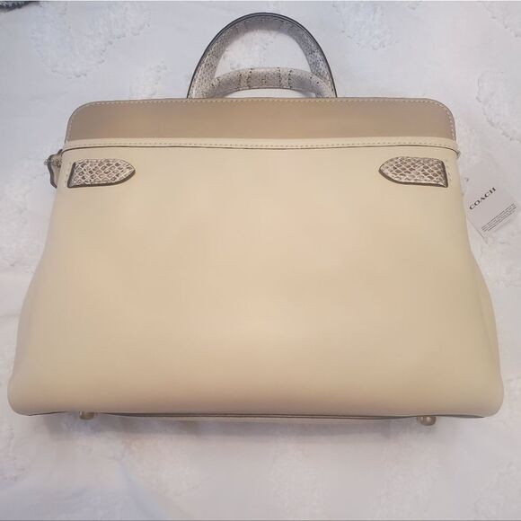 RETAIL Coach Exotic Python Tate Carryall 29 with Snakeskin - Picture 8 of 16